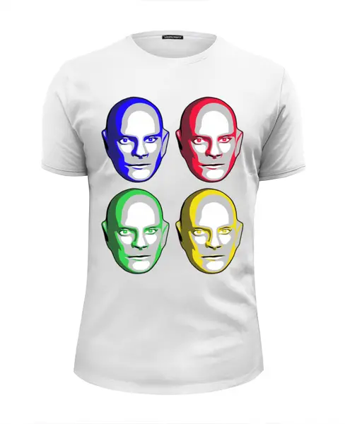 Заказать мужскую футболку в Москве. Футболка базовая Fantomas Design от balden - готовые дизайны и нанесение принтов.