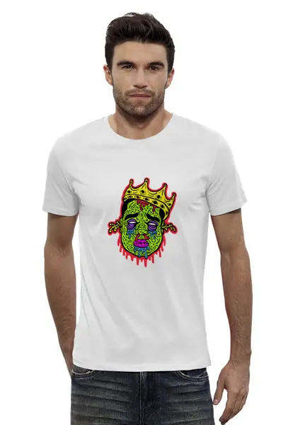 Заказать мужскую футболку в Москве. Футболка базовая Зомби от THE_NISE  - готовые дизайны и нанесение принтов.