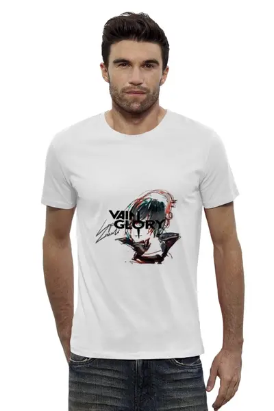 Заказать мужскую футболку в Москве. Футболка базовая Vainglory Vox от Константин - готовые дизайны и нанесение принтов.