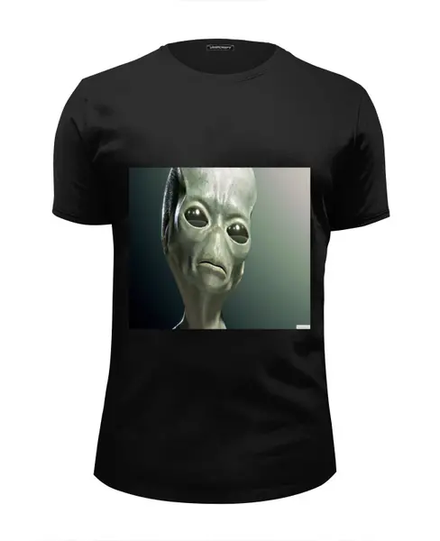 Заказать мужскую футболку в Москве. Футболка базовая Alien 51 от ertbkju@mail.ru - готовые дизайны и нанесение принтов.
