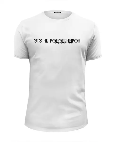 Заказать мужскую футболку в Москве. Футболка базовая Рододендрон от Борис Ульзибат - готовые дизайны и нанесение принтов.