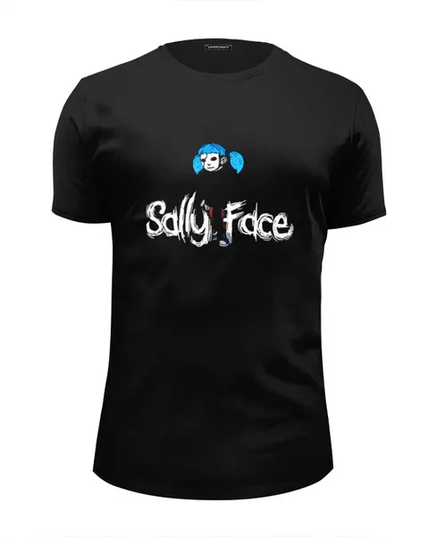 Заказать мужскую футболку в Москве. Футболка базовая Sally Face (Салли фейс) от Анастасия Вахрушева - готовые дизайны и нанесение принтов.
