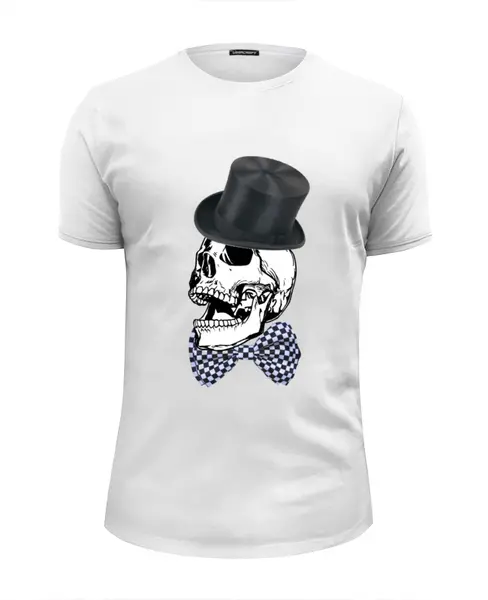 Заказать мужскую футболку в Москве. Футболка базовая Истинный джентельмен от margo23 - готовые дизайны и нанесение принтов.