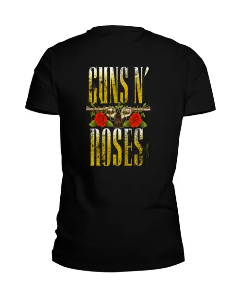 Заказать мужскую футболку в Москве. Футболка базовая Guns n' roses от Leichenwagen - готовые дизайны и нанесение принтов.
