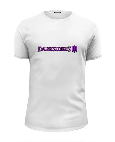 Заказать мужскую футболку в Москве. Футболка базовая Darksiders III от THE_NISE  - готовые дизайны и нанесение принтов.