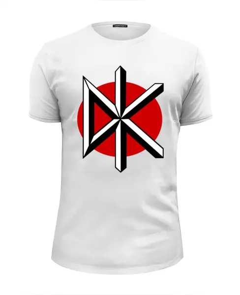 Заказать мужскую футболку в Москве. Футболка базовая Dead Kennedys от geekbox - готовые дизайны и нанесение принтов.