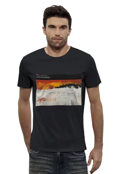 Заказать мужскую футболку в Москве. Футболка базовая Radiohead Kid A T-Shirt Black от ksnkch - готовые дизайны и нанесение принтов.