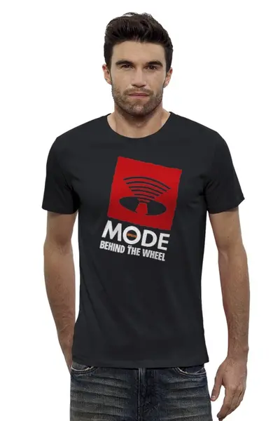 Заказать мужскую футболку в Москве. Футболка базовая Depeche Mode / Behind The wheel от OEX design - готовые дизайны и нанесение принтов.