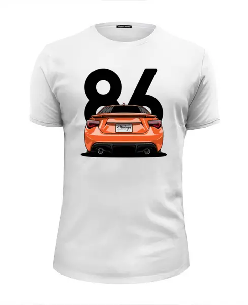 Заказать мужскую футболку в Москве. Футболка базовая Toyota GT86 от Oleg Markaryan - готовые дизайны и нанесение принтов.