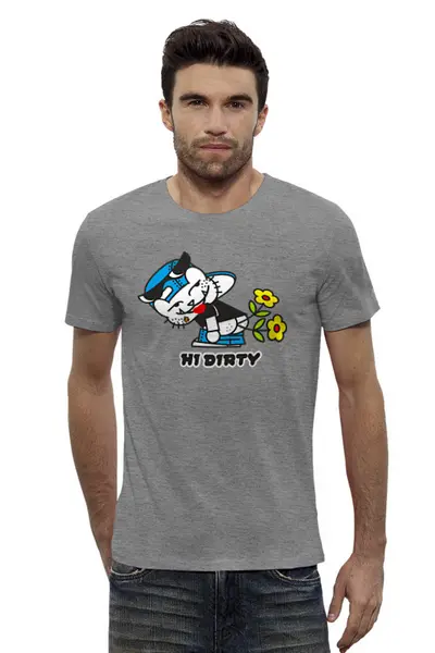 Заказать мужскую футболку в Москве. Футболка базовая Hi Dirty! от balden - готовые дизайны и нанесение принтов.