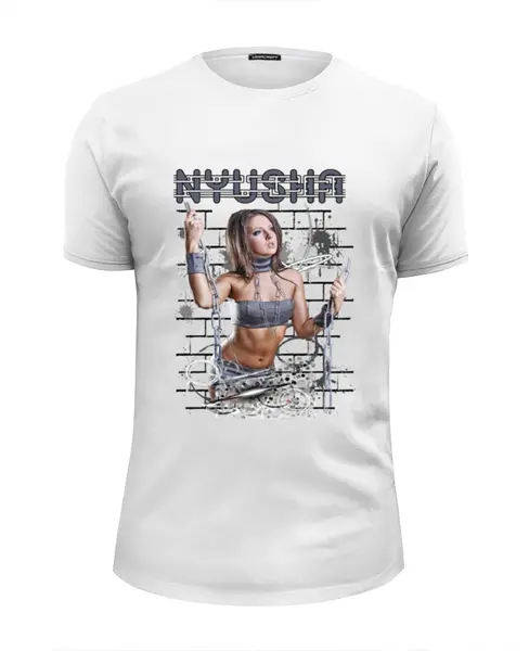 Заказать мужскую футболку в Москве. Футболка базовая Nyusha - Нюша от  ЯрМайка - готовые дизайны и нанесение принтов.