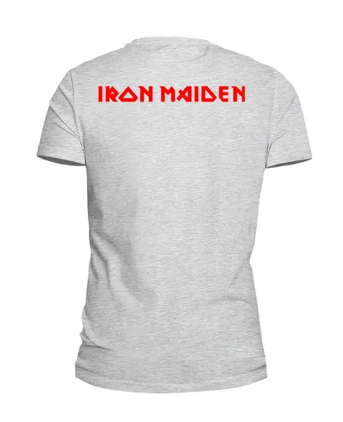 Заказать мужскую футболку в Москве. Футболка базовая Iron Maiden Band от Leichenwagen - готовые дизайны и нанесение принтов.