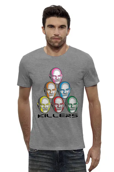 Заказать мужскую футболку в Москве. Футболка базовая KILLERS от balden - готовые дизайны и нанесение принтов.