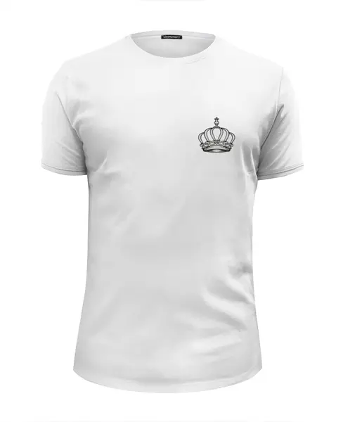 Заказать мужскую футболку в Москве. Футболка базовая Корона от Миша Мишин - готовые дизайны и нанесение принтов.
