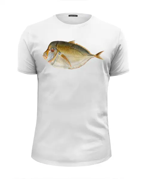 Заказать мужскую футболку в Москве. Футболка базовая moon fish от 0azyri - готовые дизайны и нанесение принтов.