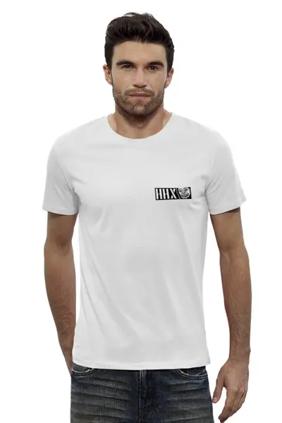 Заказать мужскую футболку в Москве. Футболка базовая HHX Бомж от Max - готовые дизайны и нанесение принтов.