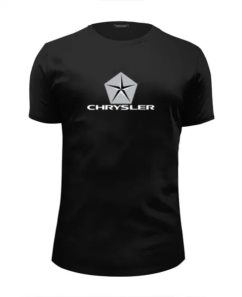 Заказать мужскую футболку в Москве. Футболка базовая Chrysler от DESIGNER   - готовые дизайны и нанесение принтов.