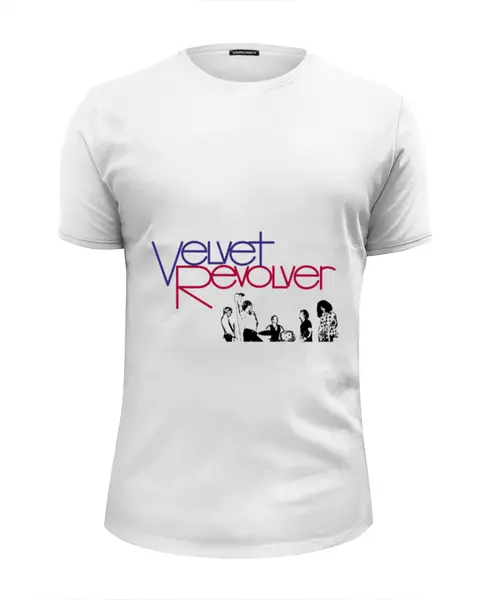 Заказать мужскую футболку в Москве. Футболка базовая Velvet revolver от Fedor - готовые дизайны и нанесение принтов.