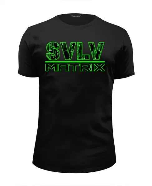 Заказать мужскую футболку в Москве. Футболка базовая SVLV Matrix  от Ирина Савелова - готовые дизайны и нанесение принтов.