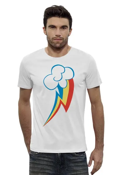 Заказать мужскую футболку в Москве. Футболка базовая My Little Pony для мужчин от buzz - готовые дизайны и нанесение принтов.