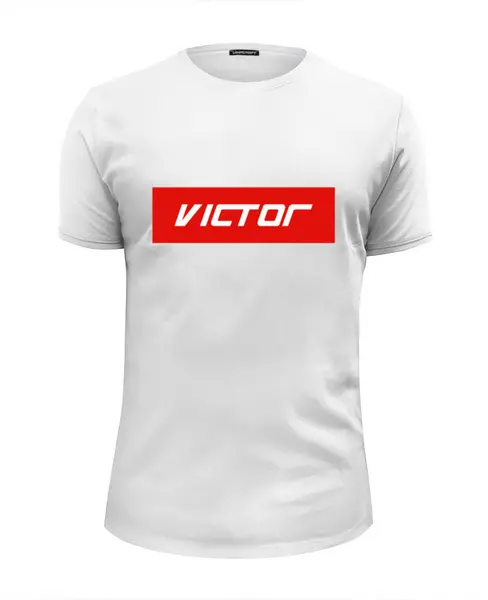 Заказать мужскую футболку в Москве. Футболка базовая Victor от THE_NISE  - готовые дизайны и нанесение принтов.