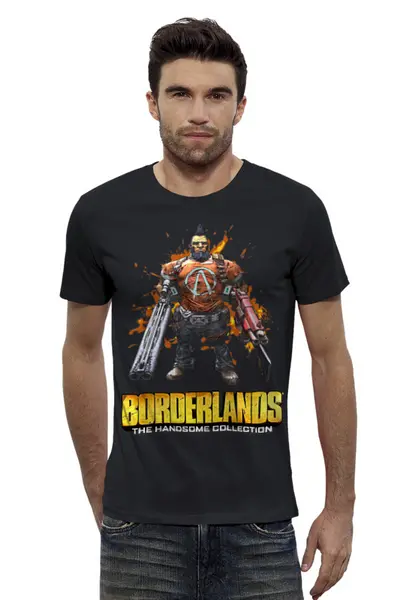 Заказать мужскую футболку в Москве. Футболка базовая BORDERLANDS от robus - готовые дизайны и нанесение принтов.