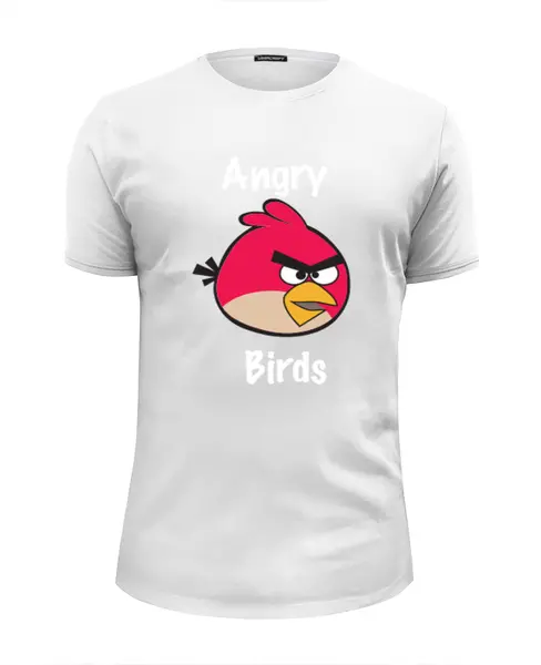 Заказать мужскую футболку в Москве. Футболка базовая Angry Birds от Alex - готовые дизайны и нанесение принтов.