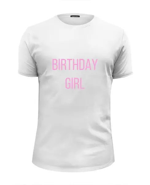 Заказать мужскую футболку в Москве. Футболка базовая Birthday girl от solariren - готовые дизайны и нанесение принтов.