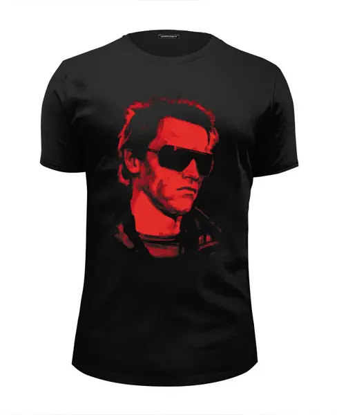 Заказать мужскую футболку в Москве. Футболка базовая The Terminator 1984 от Павел Павел - готовые дизайны и нанесение принтов.