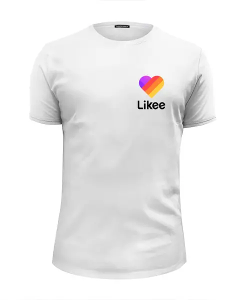 Заказать мужскую футболку в Москве. Футболка базовая Likee  от DESIGNER   - готовые дизайны и нанесение принтов.