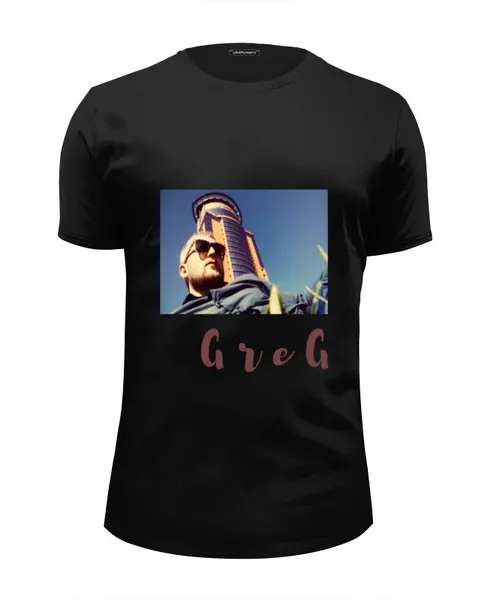 Заказать мужскую футболку в Москве. Футболка базовая Greg Хард кор от gorynych_@mail.ru - готовые дизайны и нанесение принтов.