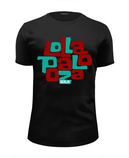 Заказать мужскую футболку в Москве. Футболка базовая Lollapalooza Berlin от MInMlz - готовые дизайны и нанесение принтов.