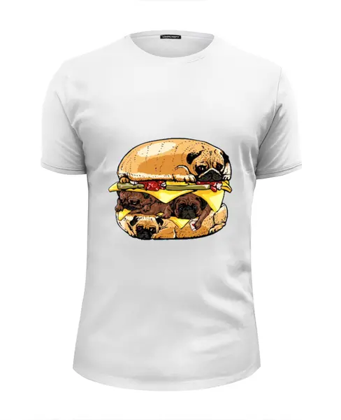 Заказать мужскую футболку в Москве. Футболка базовая Sandwich dog от ПРИНТЫ ПЕЧАТЬ  - готовые дизайны и нанесение принтов.