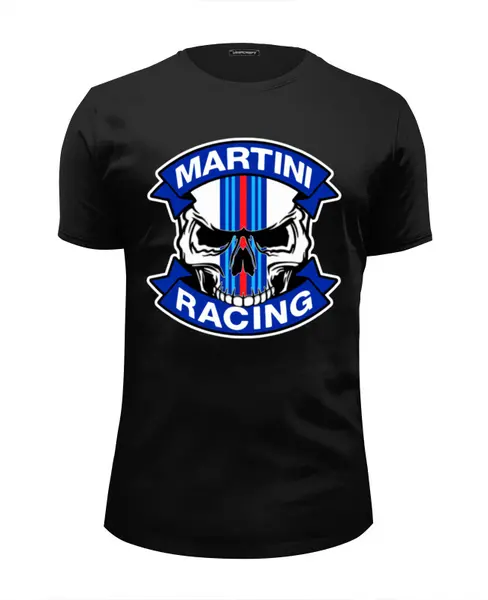 Заказать мужскую футболку в Москве. Футболка базовая Martini Racing от balden - готовые дизайны и нанесение принтов.