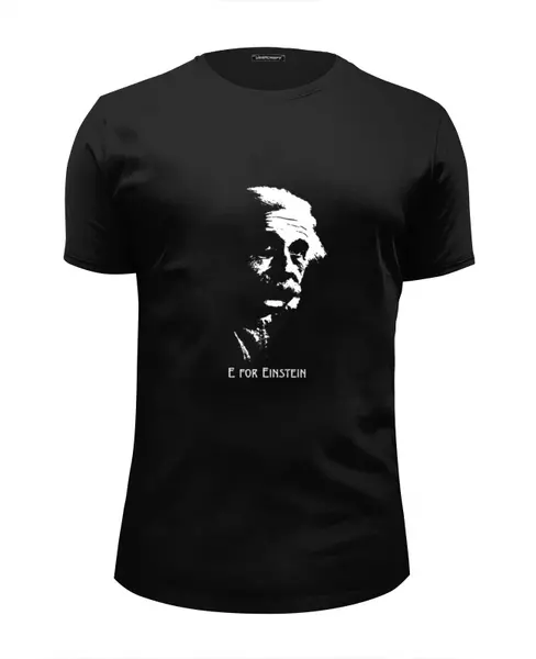Заказать мужскую футболку в Москве. Футболка базовая E for Einstein от Siberian - готовые дизайны и нанесение принтов.