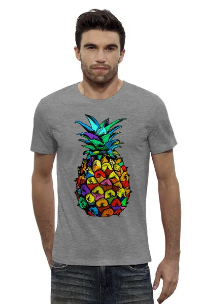 Заказать мужскую футболку в Москве. Футболка базовая ☘ANANAS COLOR☘ от balden - готовые дизайны и нанесение принтов.
