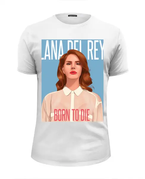 Заказать мужскую футболку в Москве. Футболка базовая Lana Del Rey от Jimmy Flash - готовые дизайны и нанесение принтов.