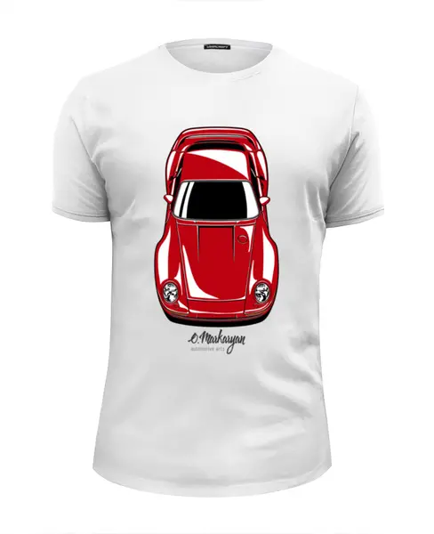 Заказать мужскую футболку в Москве. Футболка базовая Porsche 959 от Oleg Markaryan - готовые дизайны и нанесение принтов.