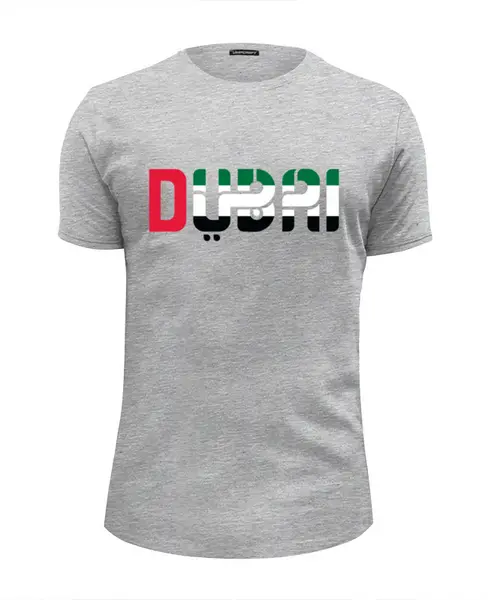 Заказать мужскую футболку в Москве. Футболка базовая ☪ DUBAI ✈ от balden - готовые дизайны и нанесение принтов.