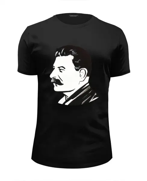Заказать мужскую футболку в Москве. Футболка базовая Сталин от СССР магазин - готовые дизайны и нанесение принтов.