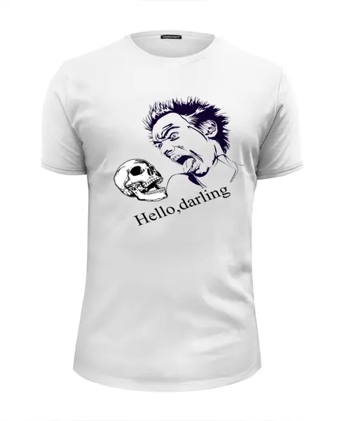 Заказать мужскую футболку в Москве. Футболка базовая Без названия от snegovi4ka - готовые дизайны и нанесение принтов.
