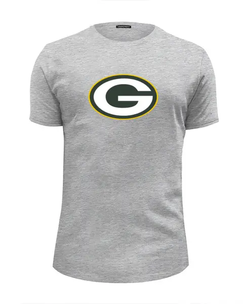 Заказать мужскую футболку в Москве. Футболка базовая Green Bay Packers от dobryidesign - готовые дизайны и нанесение принтов.