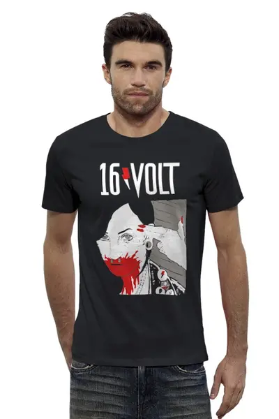 Заказать мужскую футболку в Москве. Футболка базовая 16Volt от OEX design - готовые дизайны и нанесение принтов.