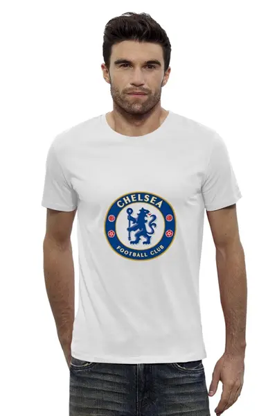 Заказать мужскую футболку в Москве. Футболка базовая Chelsea от YellowCloverShop - готовые дизайны и нанесение принтов.