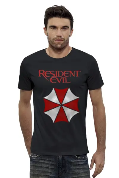 Заказать мужскую футболку в Москве. Футболка базовая Resident Evil от Nos  - готовые дизайны и нанесение принтов.
