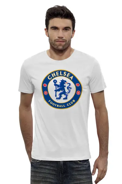 Заказать мужскую футболку в Москве. Футболка базовая CHELSEA FC от balden - готовые дизайны и нанесение принтов.