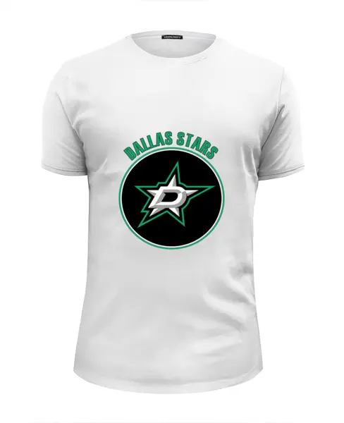 Заказать мужскую футболку в Москве. Футболка базовая Dallas Stars от kspsshop - готовые дизайны и нанесение принтов.