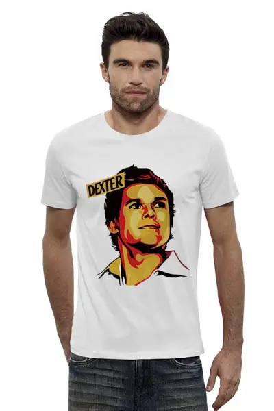 Заказать мужскую футболку в Москве. Футболка базовая Dexter от Printio - готовые дизайны и нанесение принтов.
