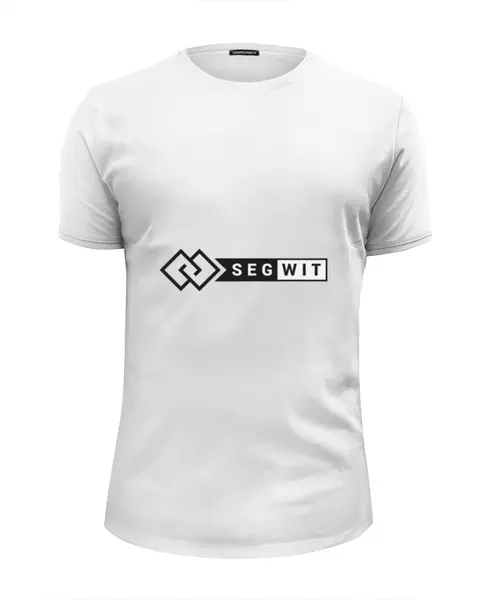 Заказать мужскую футболку в Москве. Футболка базовая SegWit от Константин Тотьмянин - готовые дизайны и нанесение принтов.