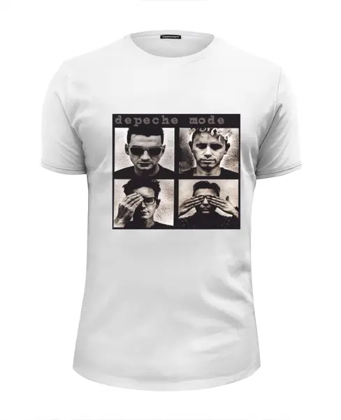 Заказать мужскую футболку в Москве. Футболка базовая depeche mode от Luther - готовые дизайны и нанесение принтов.